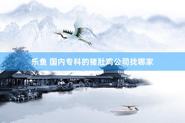 乐鱼 国内专科的猪肚鸡公司找哪家