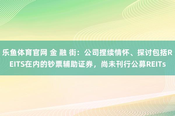 乐鱼体育官网 金 融 街：公司捏续情怀、探讨包括REITS在内的钞票辅助证券，尚未刊行公募REITs
